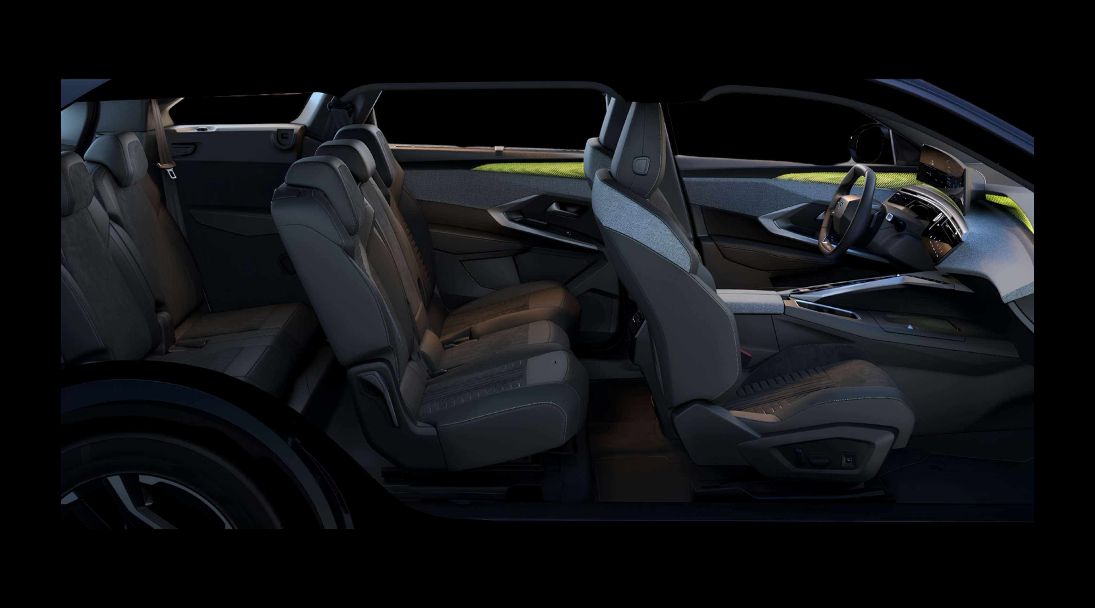 Rücksitzbank eines Peugeot e-5008