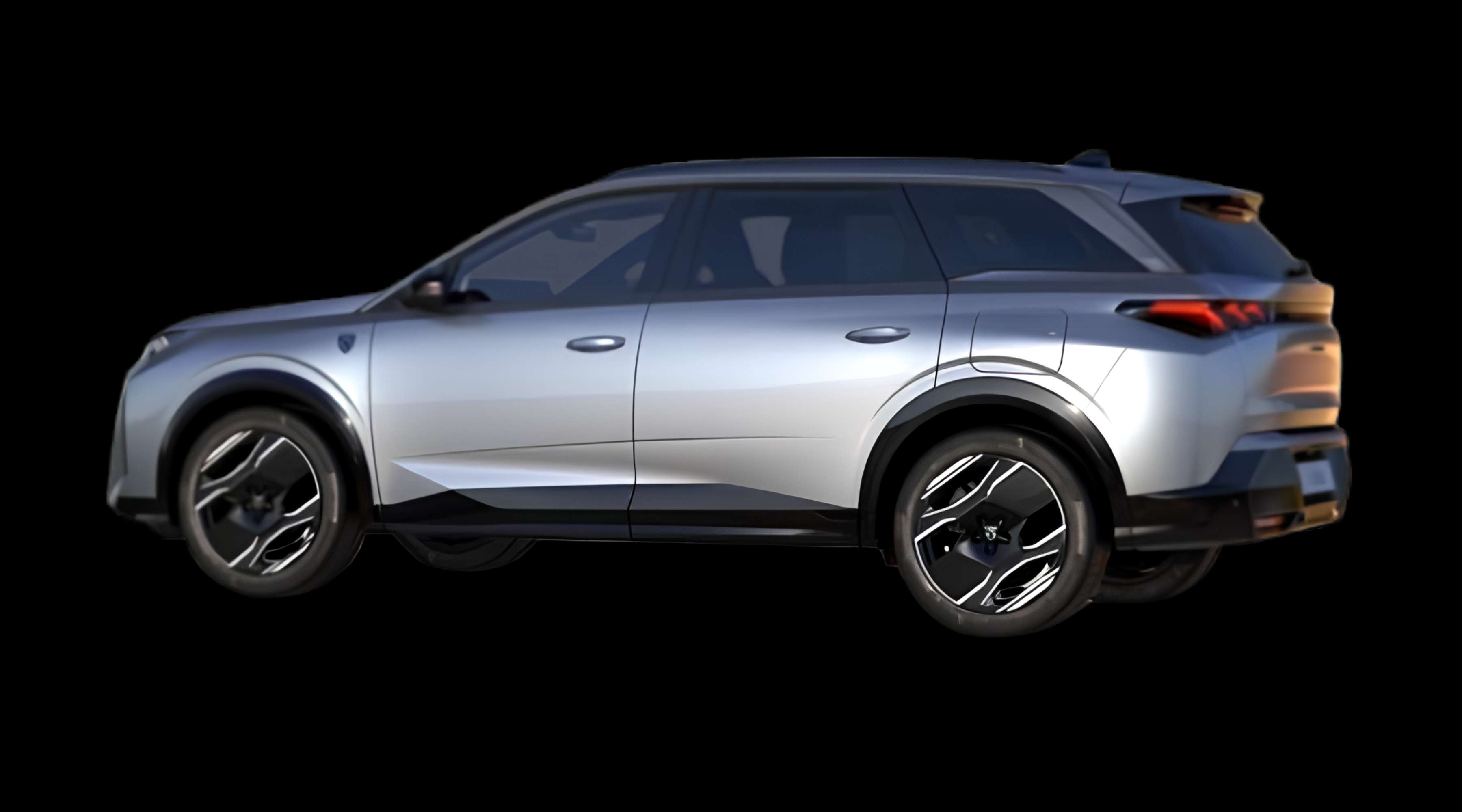 Seitenansicht eines Peugeot e-5008
