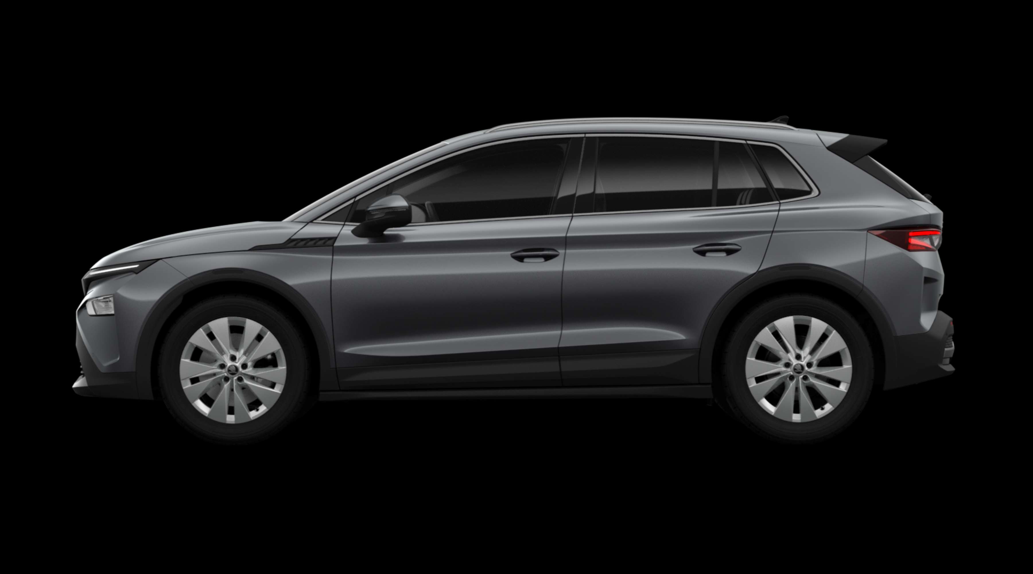 Seitenansicht eines Skoda Elroq