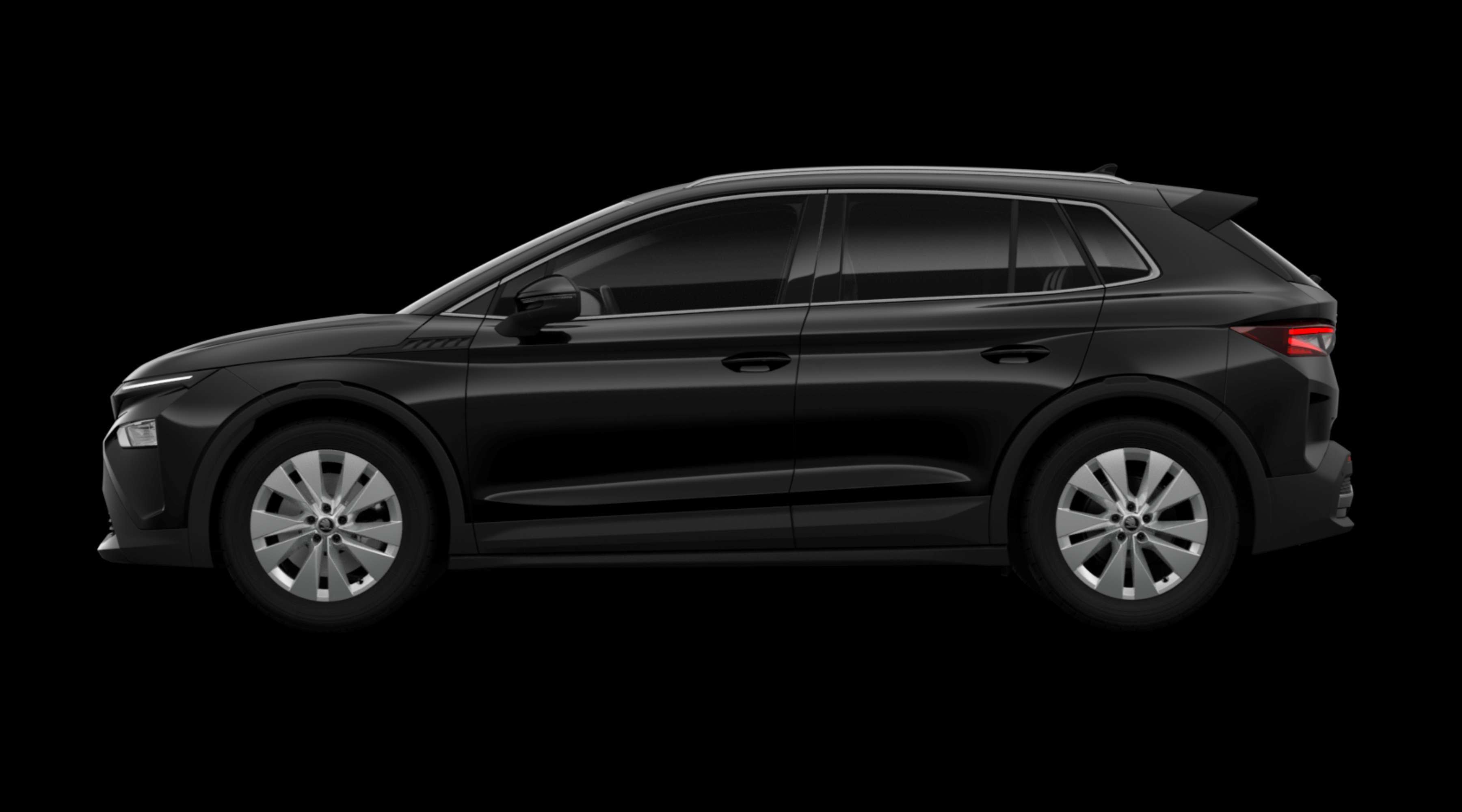 Seitenansicht eines Skoda Elroq