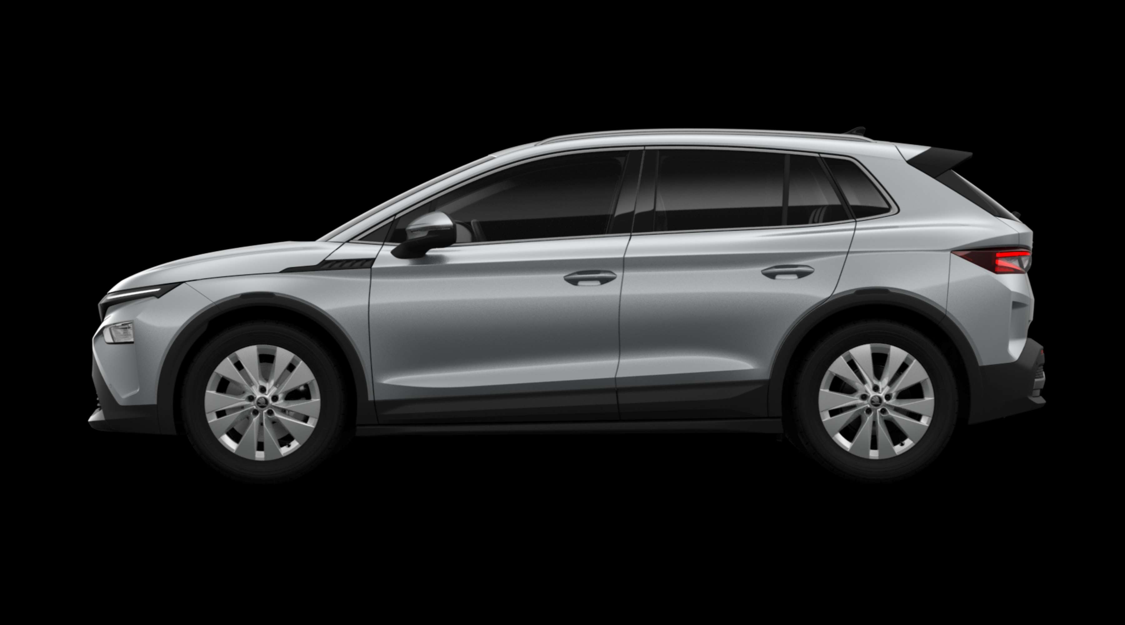 Seitenansicht eines Skoda Elroq