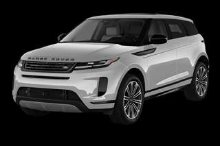 Schräge Frontansicht auf einen Land Rover Range Rover Evoque AUTOBIOGRAPHY, freigestellt