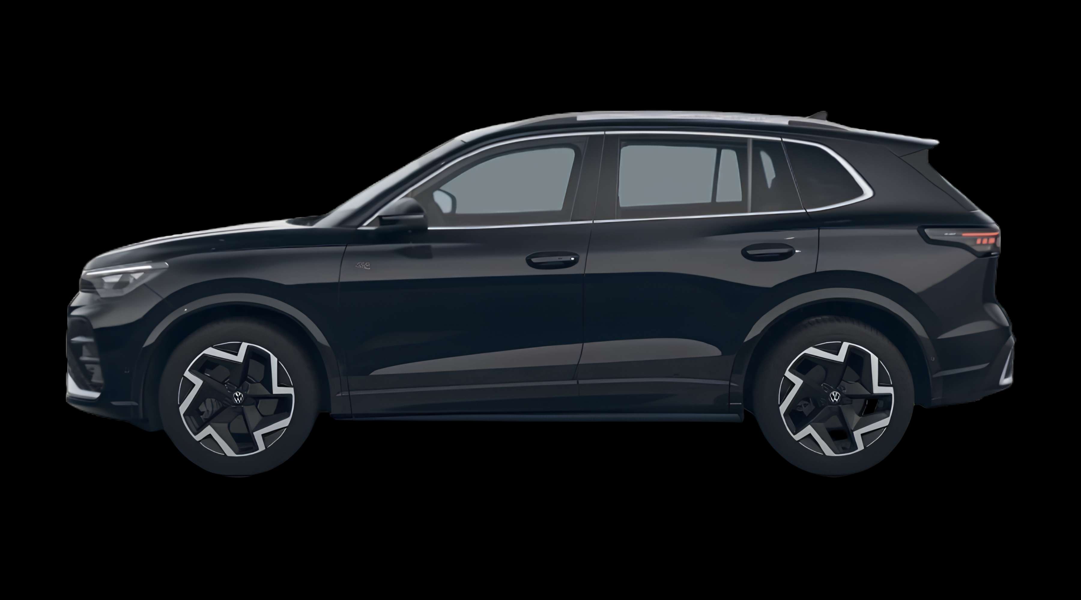 Seitenansicht eines Volkswagen Tiguan