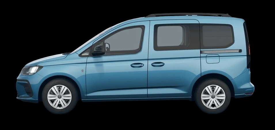 Seitenansicht eines Volkswagen Caddy