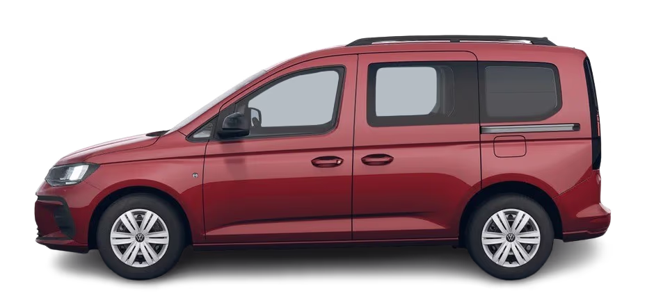 Seitenansicht eines Volkswagen Caddy