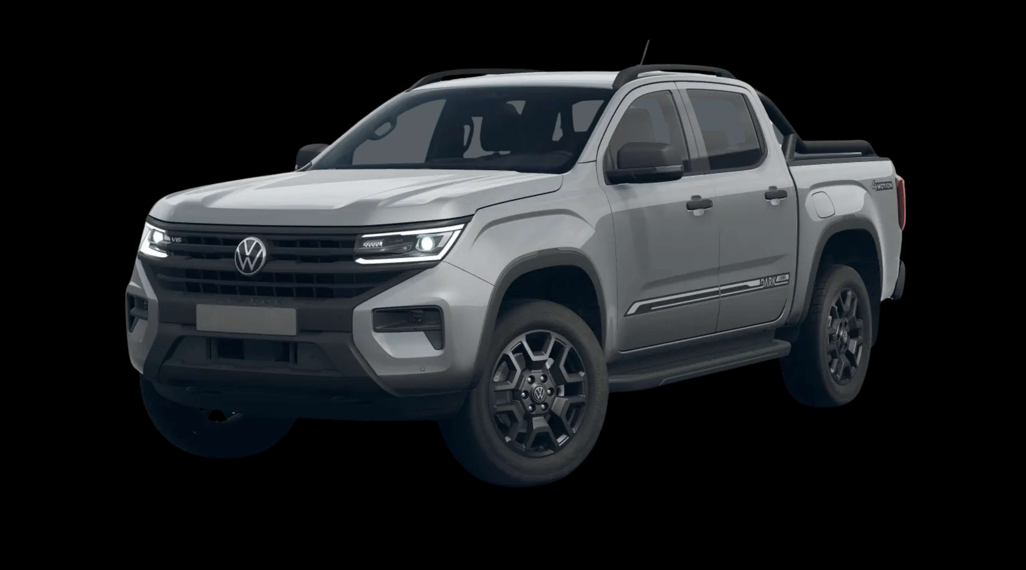 Schräge Frontansicht eines Volkswagen Amarok, freigestellt