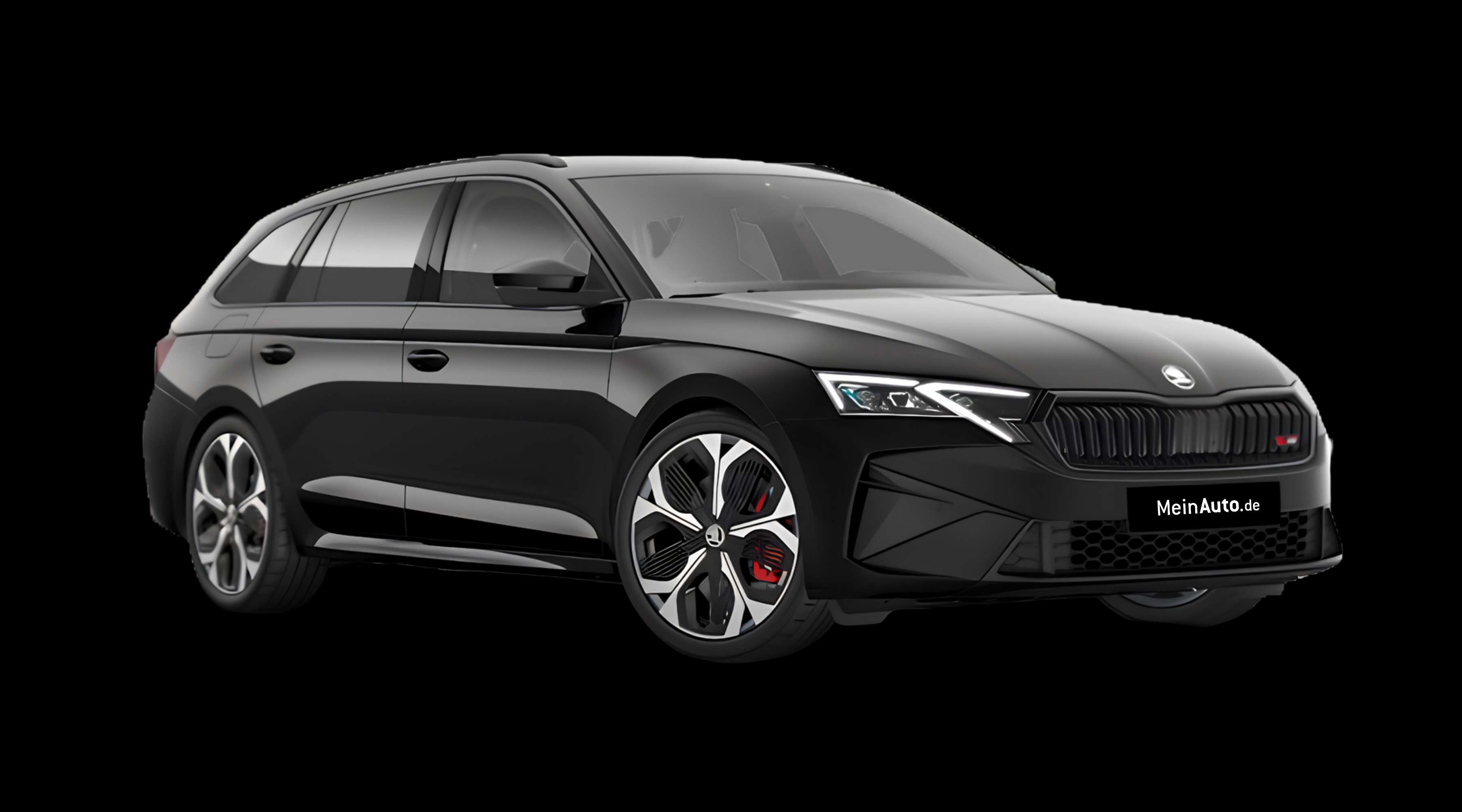 Schräge Frontansicht eines Skoda Octavia, freigestellt