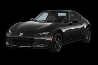 Schräge Frontansicht auf einen Mazda MX-5 Homura, freigestellt