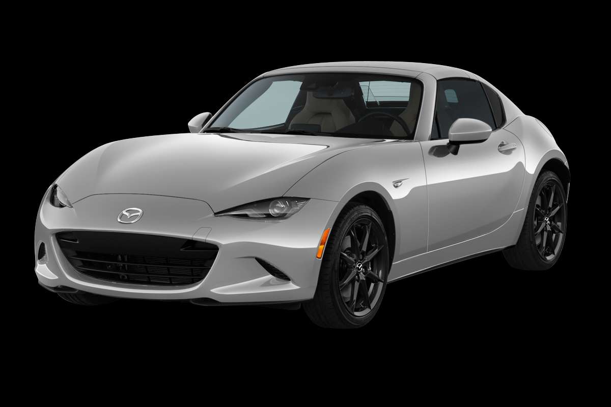 Schräge Frontansicht eines Mazda MX-5, freigestellt