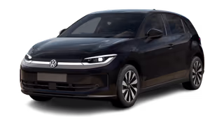Schräge Frontansicht auf einen Volkswagen ID. Polo Life, freigestellt