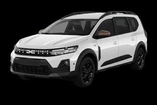 Schräge Frontansicht auf einen Dacia Jogger Expression, freigestellt