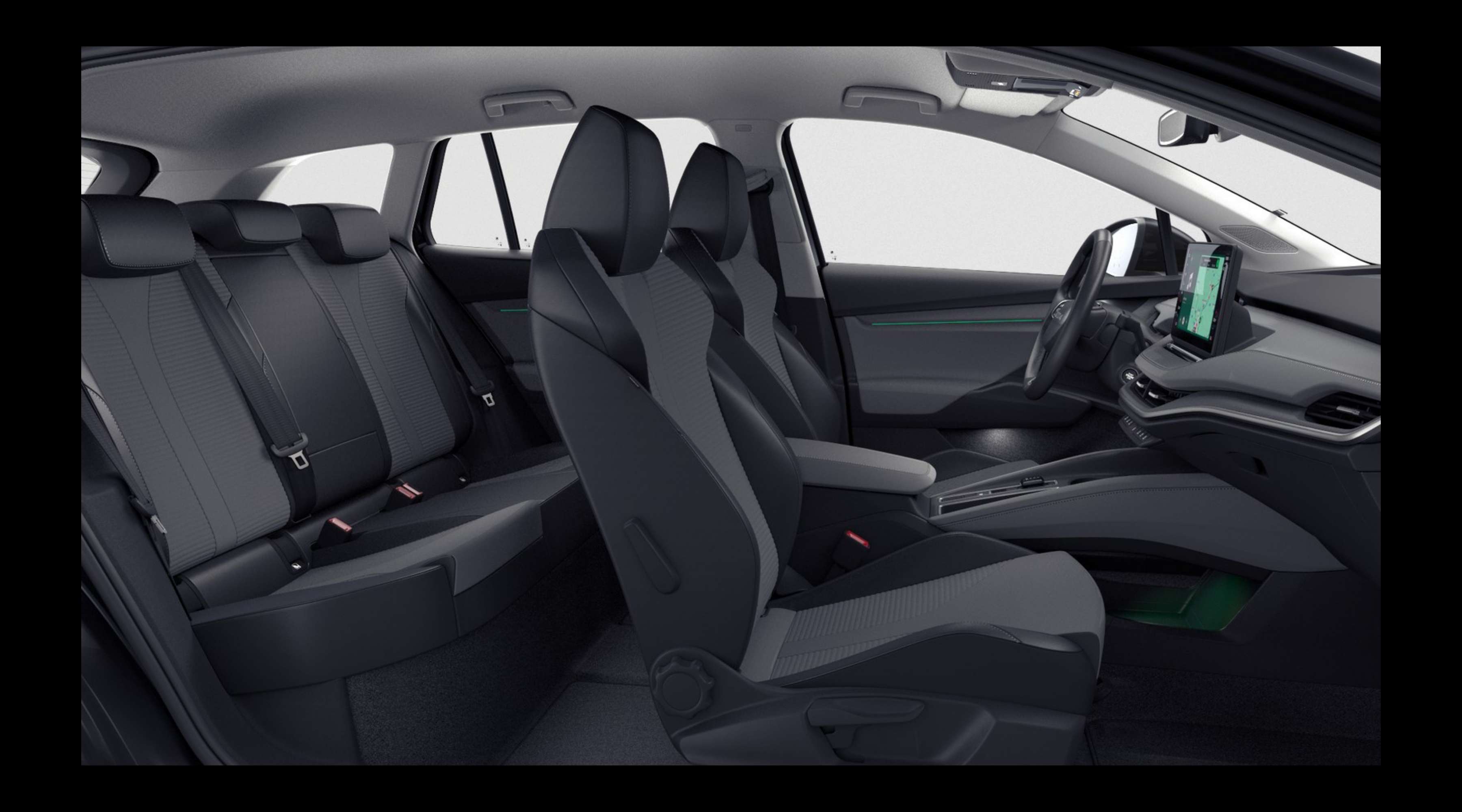 Vordersitze eines Skoda Enyaq