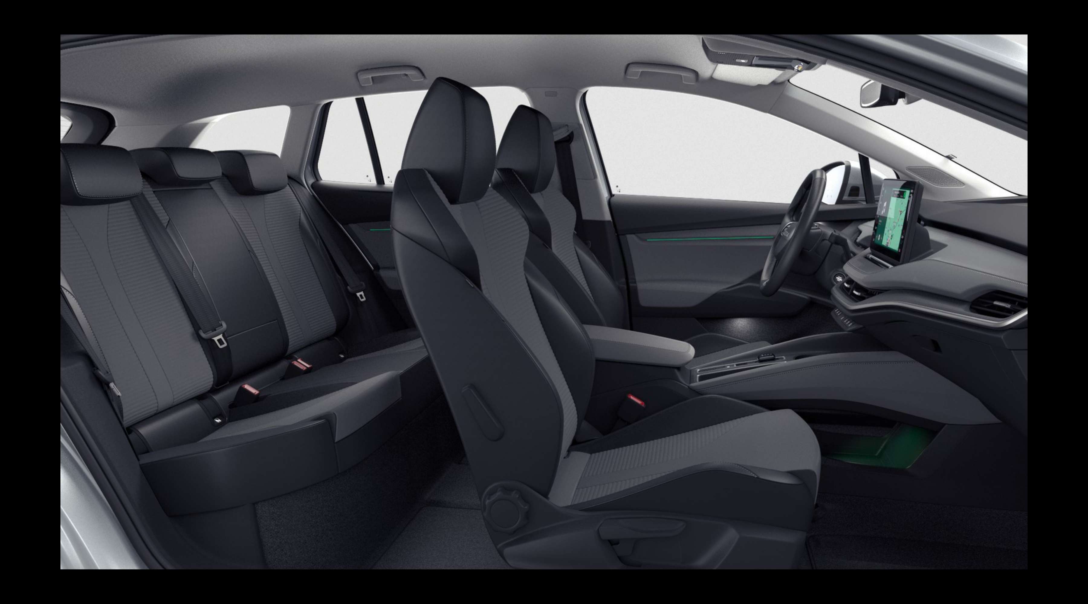 Vordersitze eines Skoda Enyaq