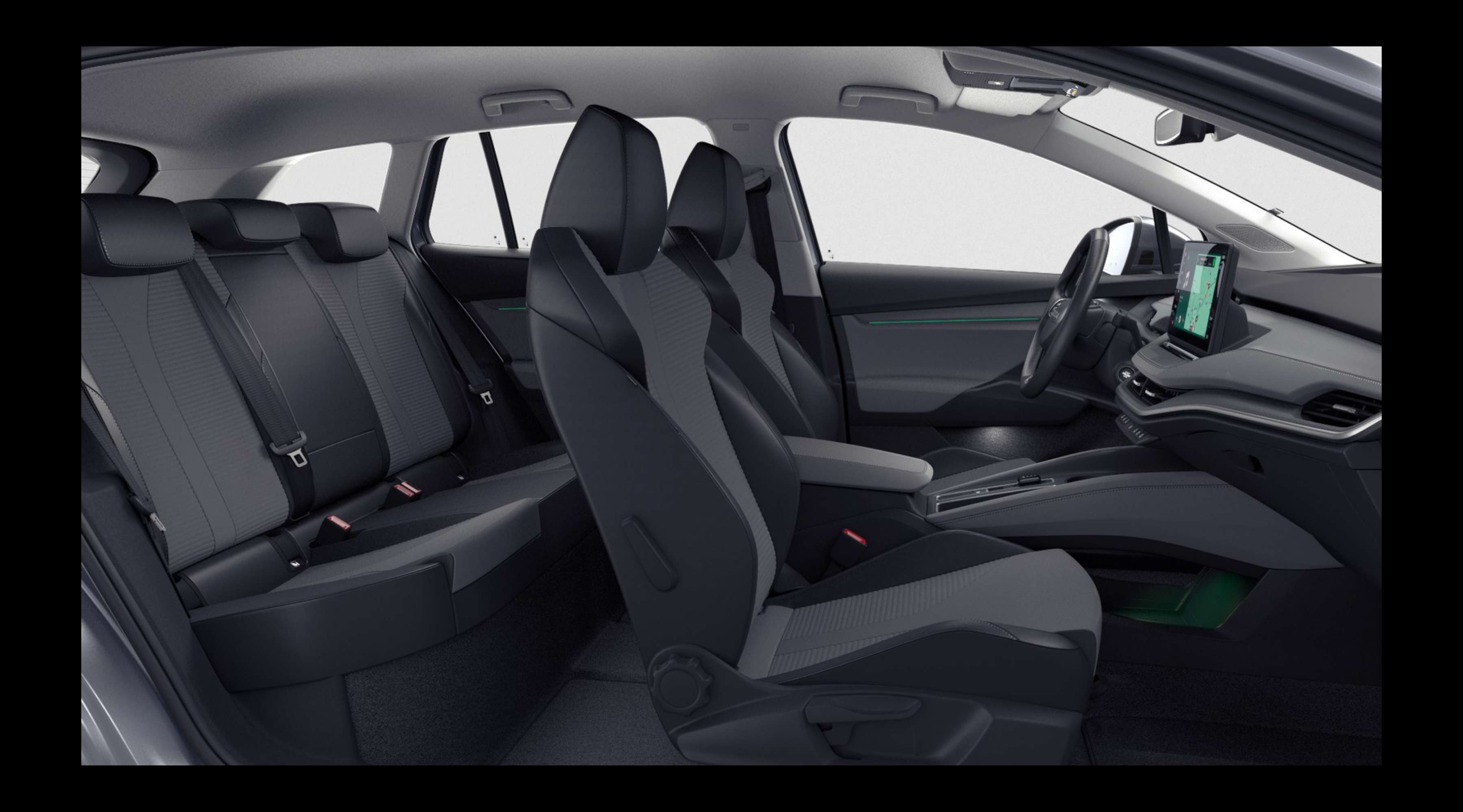 Vordersitze eines Skoda Enyaq