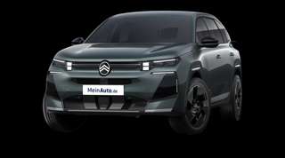 Schräge Frontansicht auf einen Citroën C5 Aircross MAX, freigestellt