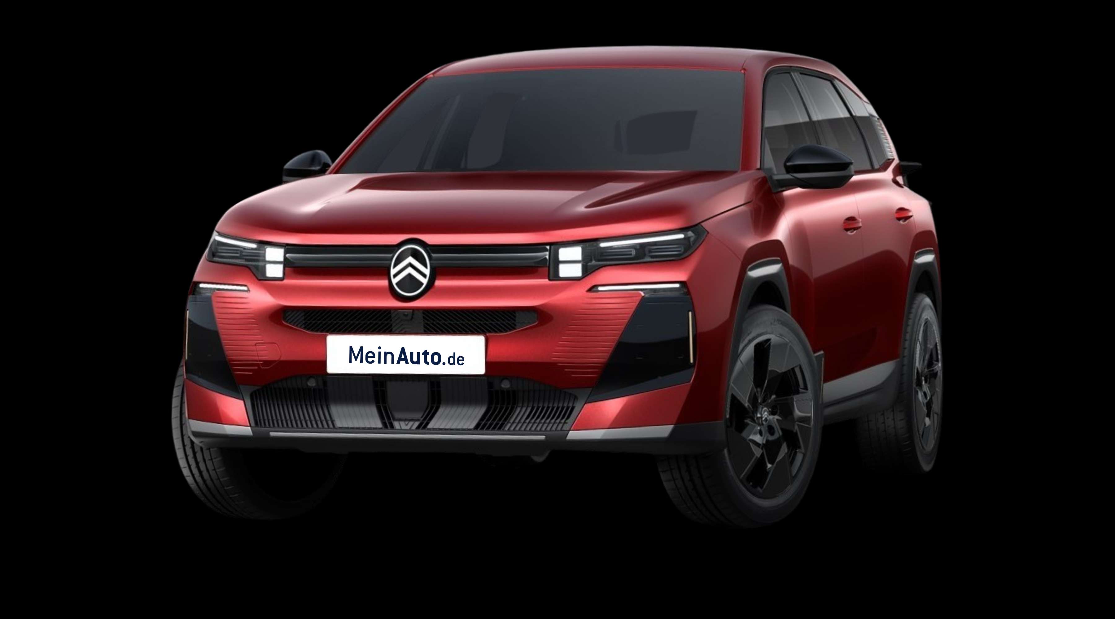 Schräge Frontansicht eines Citroën C5 Aircross, freigestellt