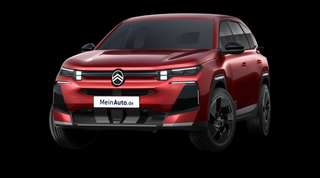 Schräge Frontansicht auf einen Citroën C5 Aircross MAX, freigestellt
