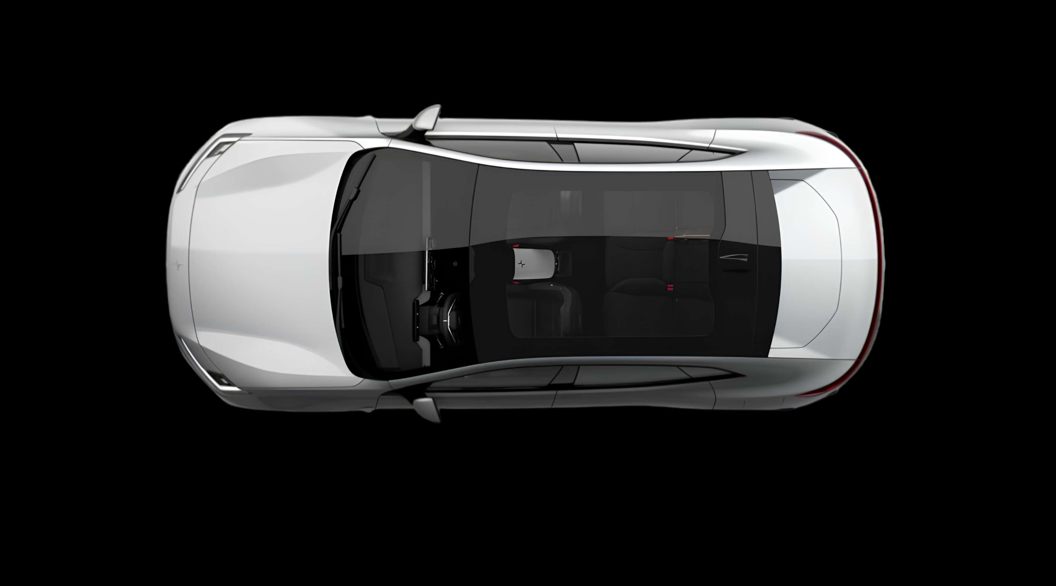 Heckansicht eines Polestar 4 coupé