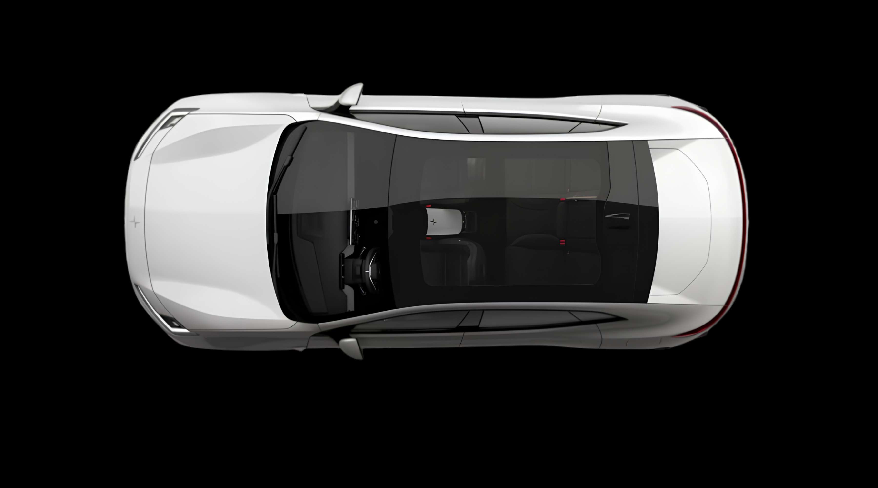 Heckansicht eines Polestar 4 coupé