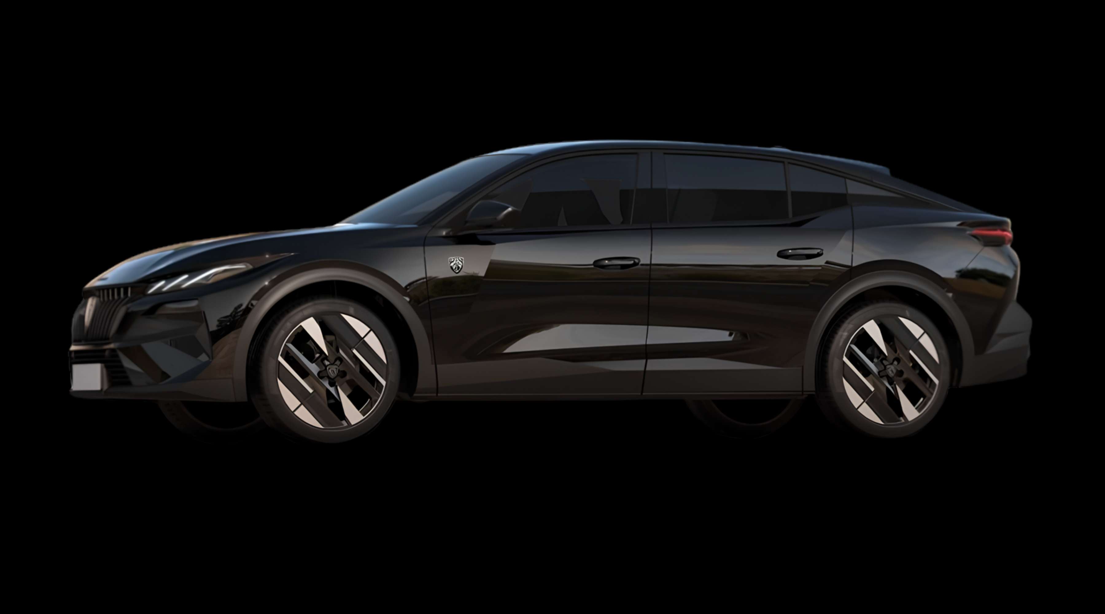 Seitenansicht eines Peugeot 408