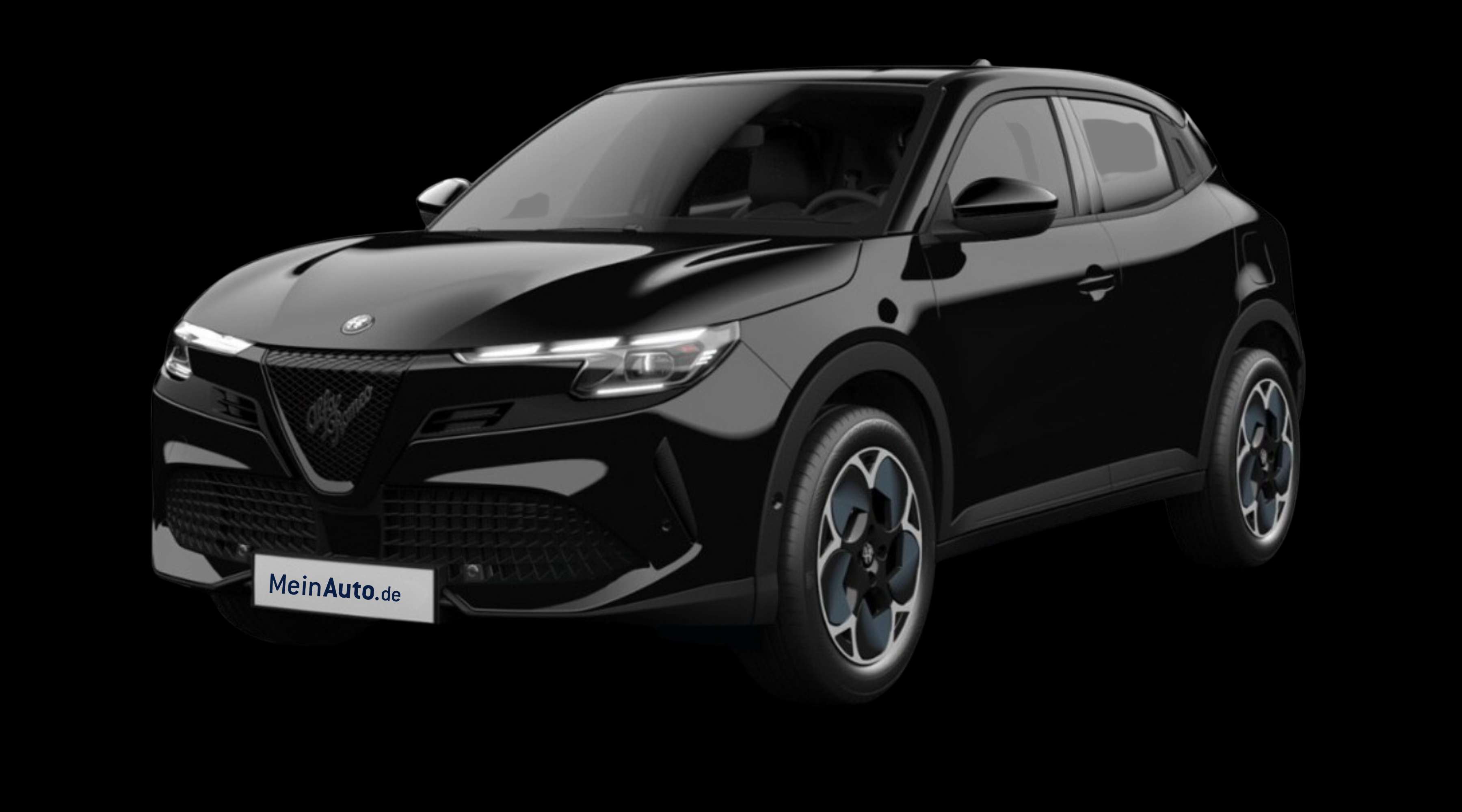 Schräge Frontansicht eines Alfa Romeo Junior, freigestellt