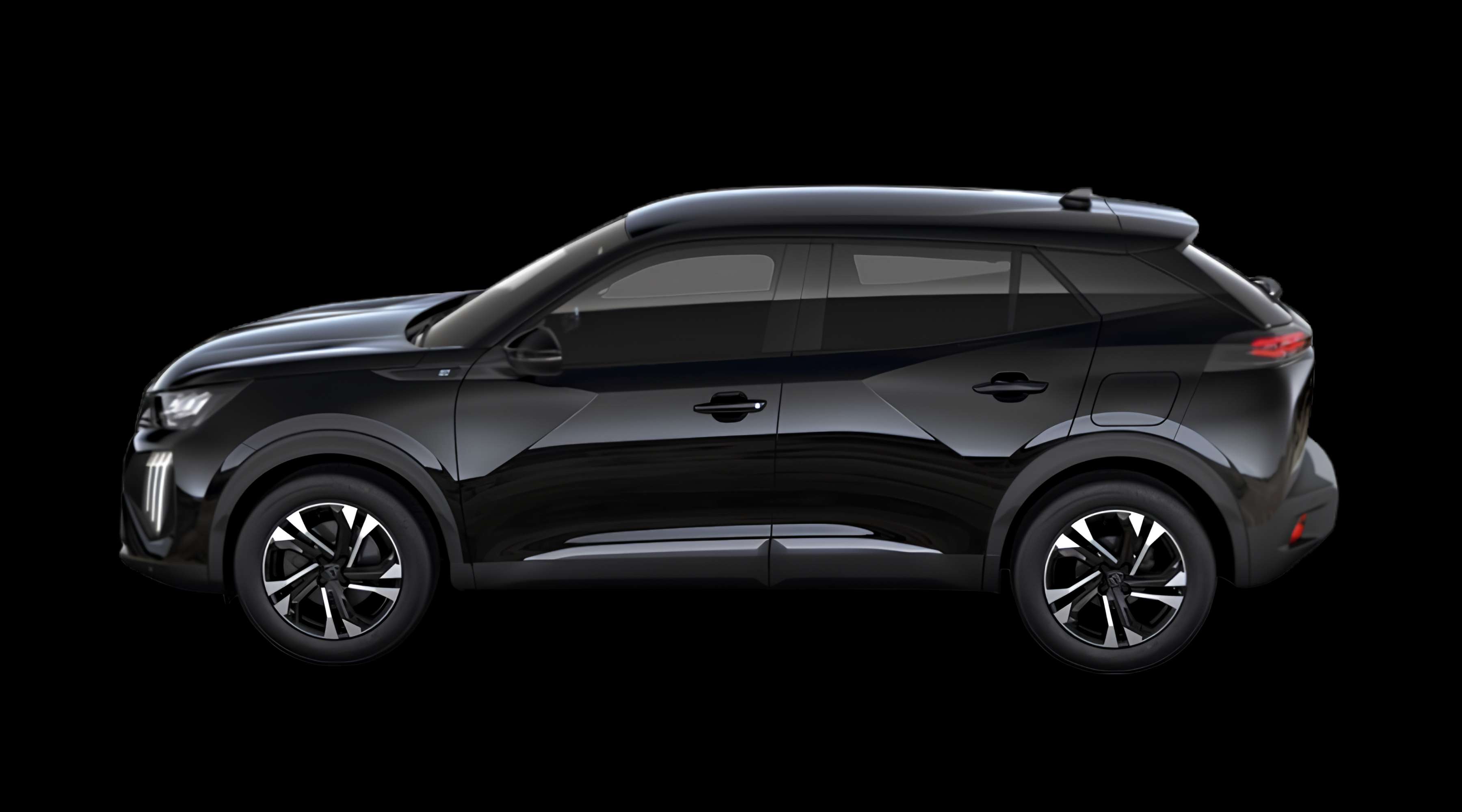 Seitenansicht eines Peugeot 2008