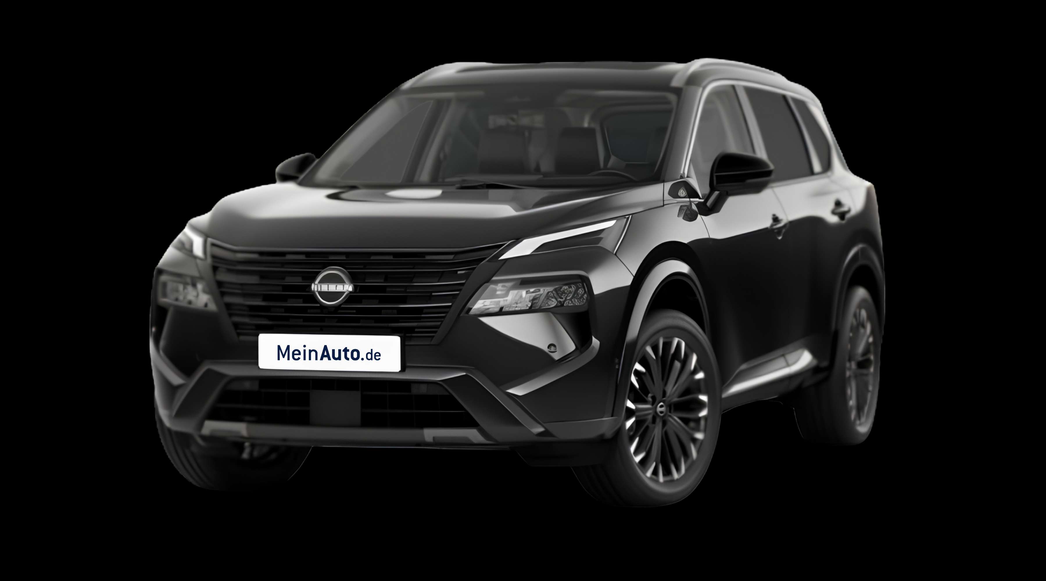 Schräge Frontansicht eines Nissan X-TRAIL, freigestellt