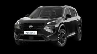Schräge Frontansicht auf einen Nissan X-TRAIL TEKNA, freigestellt