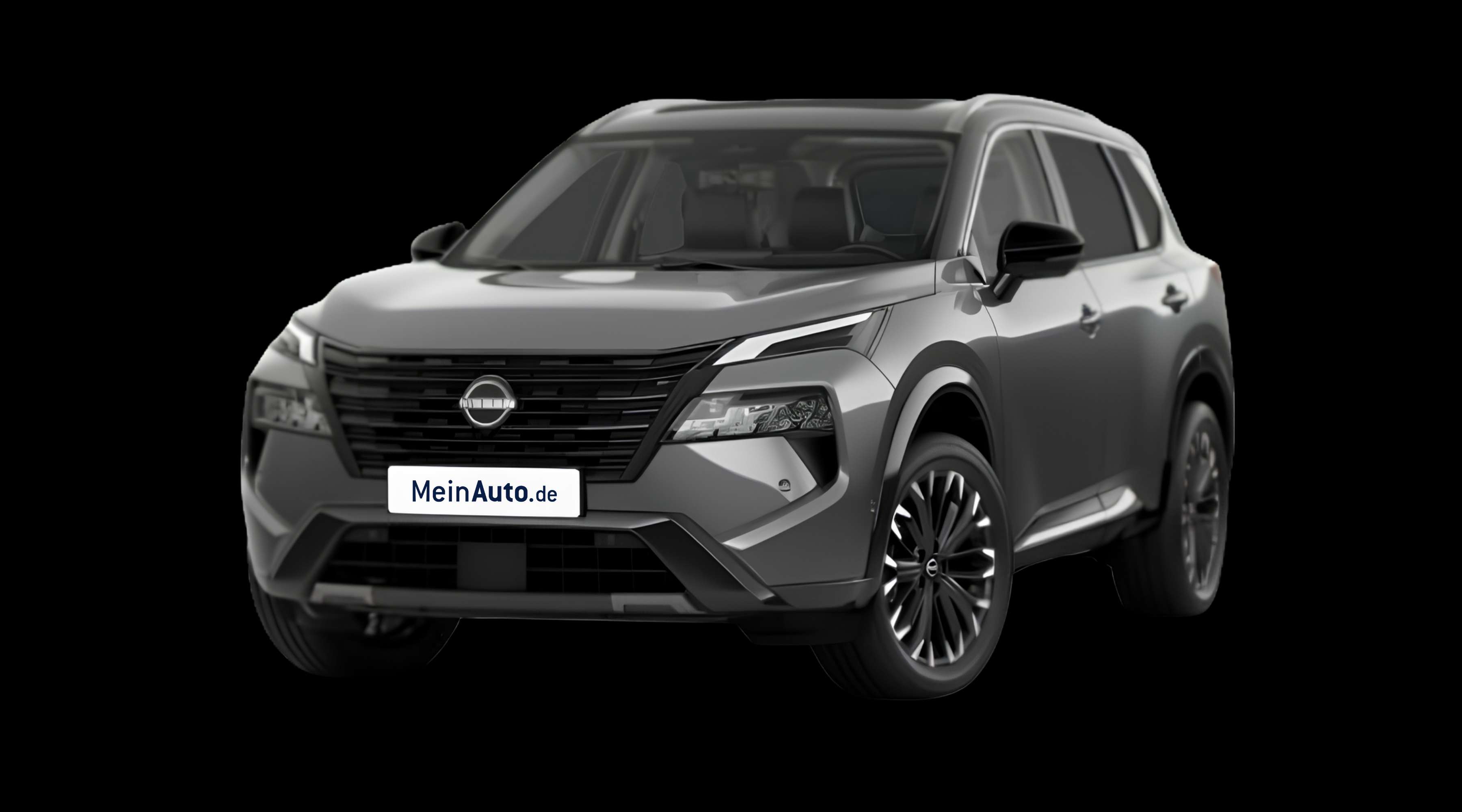 Schräge Frontansicht eines Nissan X-TRAIL, freigestellt