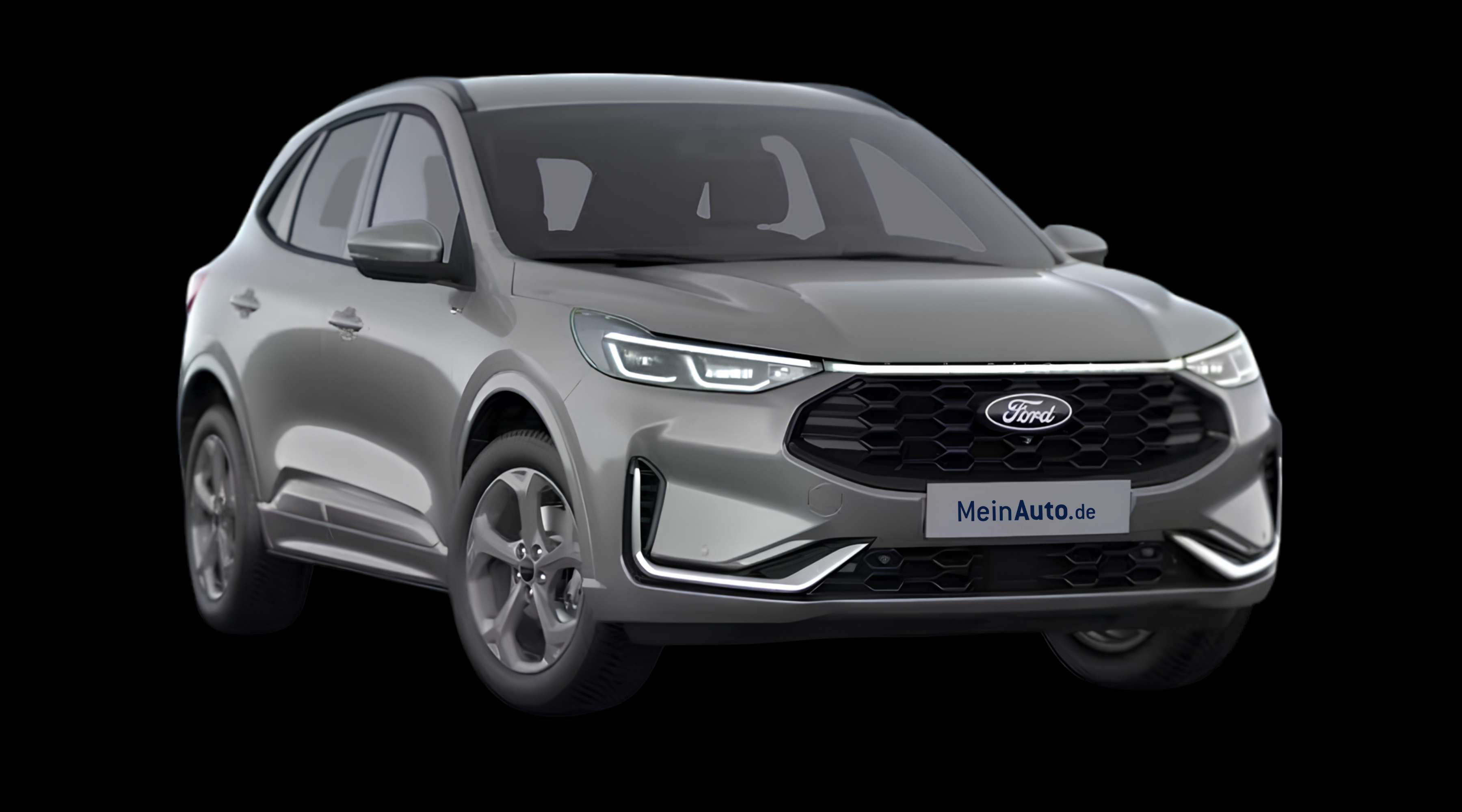 Schräge Frontansicht eines Ford Kuga, freigestellt