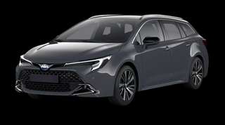 Schräge Frontansicht auf einen Toyota Corolla Teamplayer, freigestellt