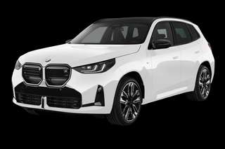 Schräge Frontansicht auf einen BMW X3 , freigestellt