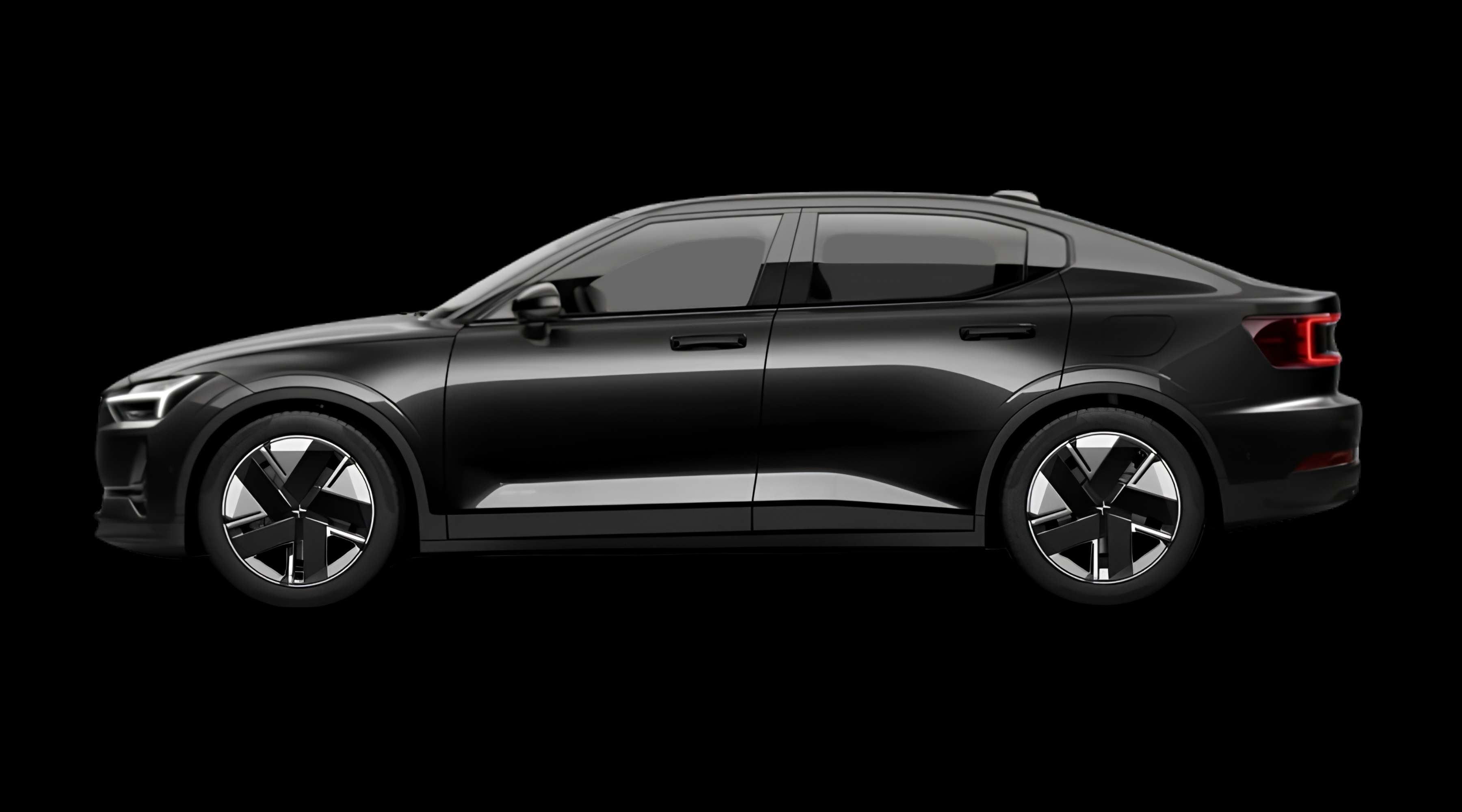 Seitenansicht eines Polestar 2