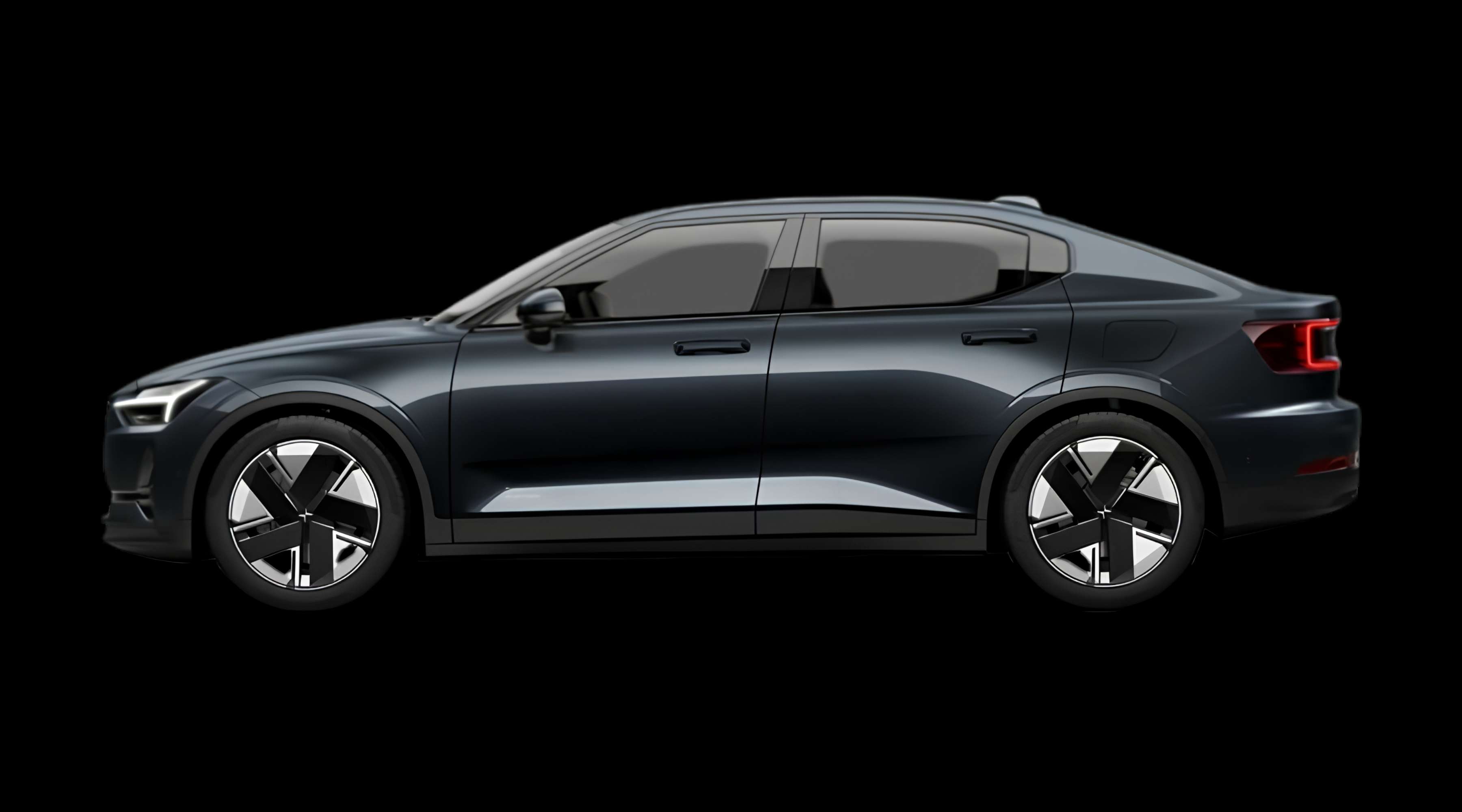 Seitenansicht eines Polestar 2