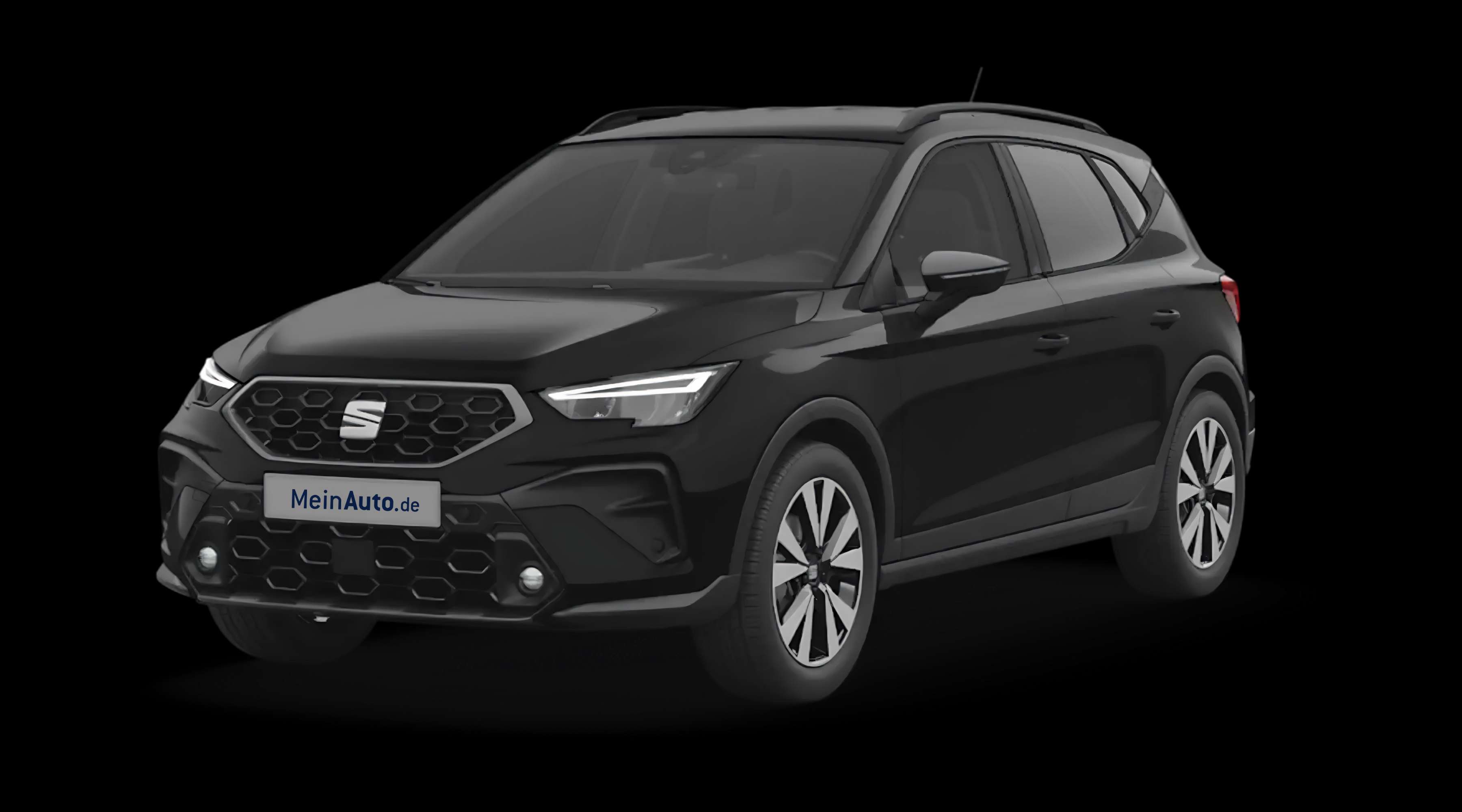 Schräge Frontansicht eines SEAT Arona, freigestellt