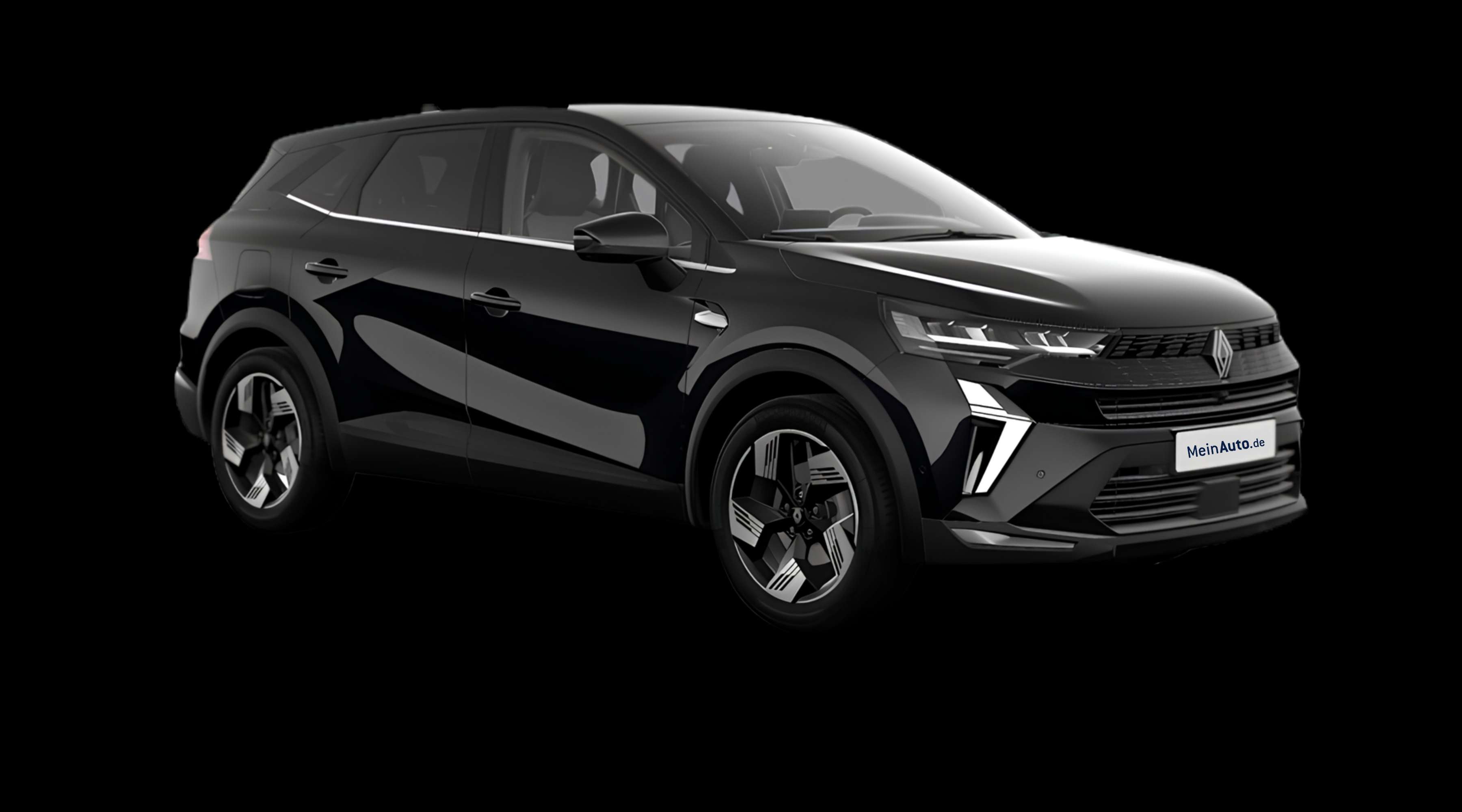 Schräge Frontansicht eines Renault Symbioz, freigestellt