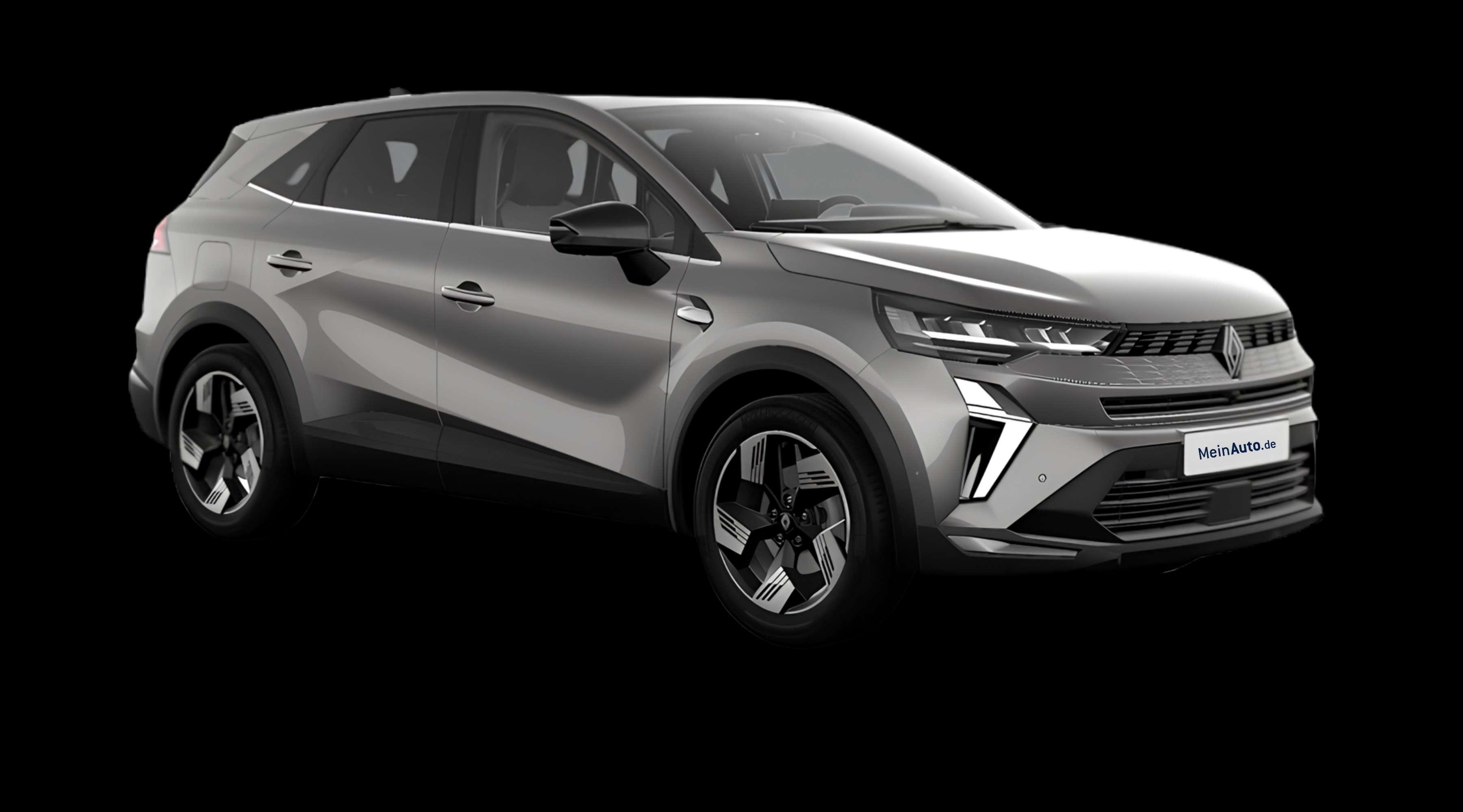 Schräge Frontansicht eines Renault Symbioz, freigestellt