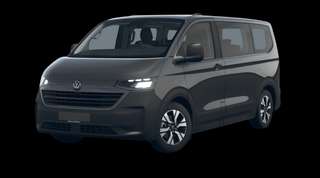 Schräge Frontansicht auf einen Volkswagen e-Transporter PanAmericana, freigestellt