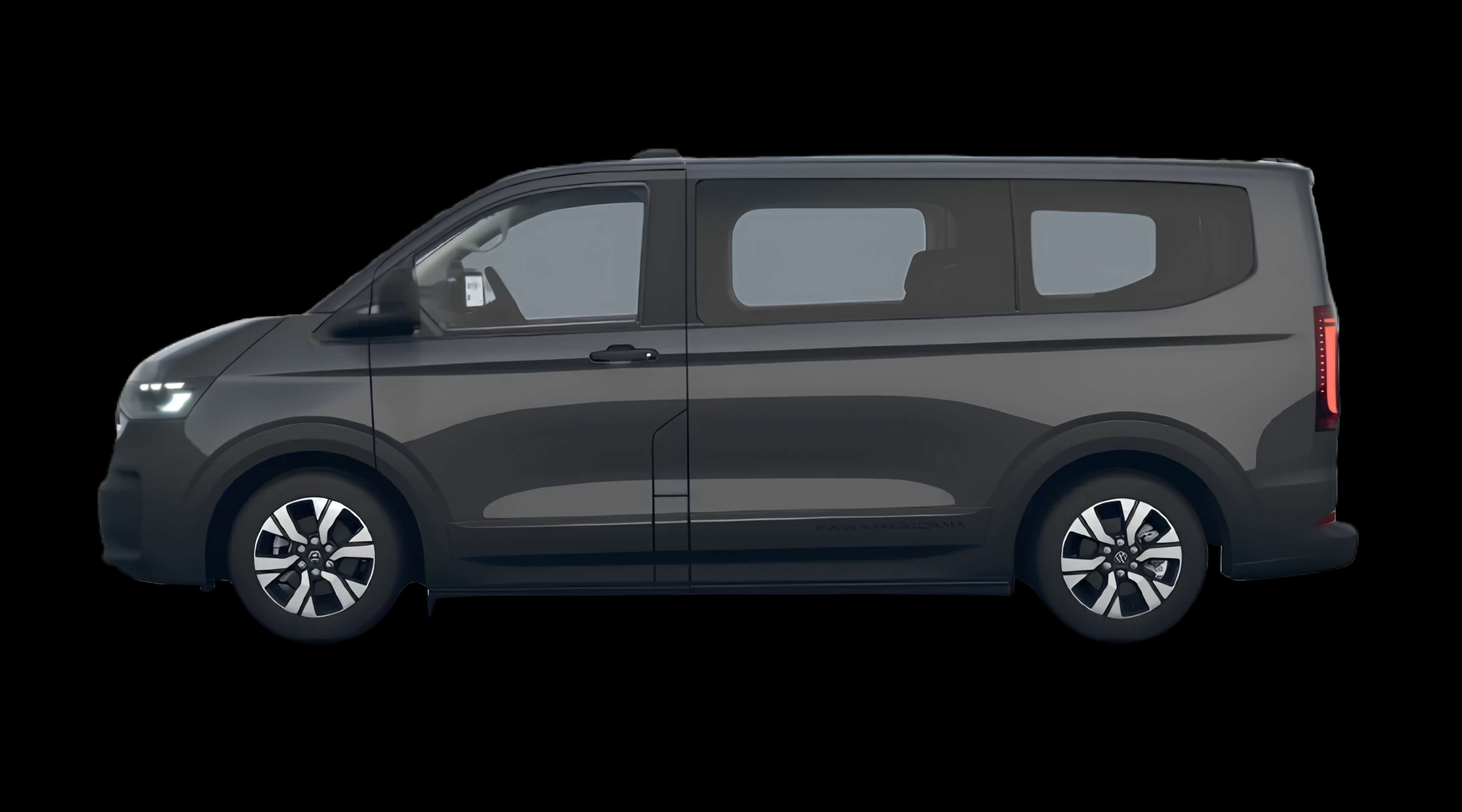 Seitenansicht eines Volkswagen e-Transporter
