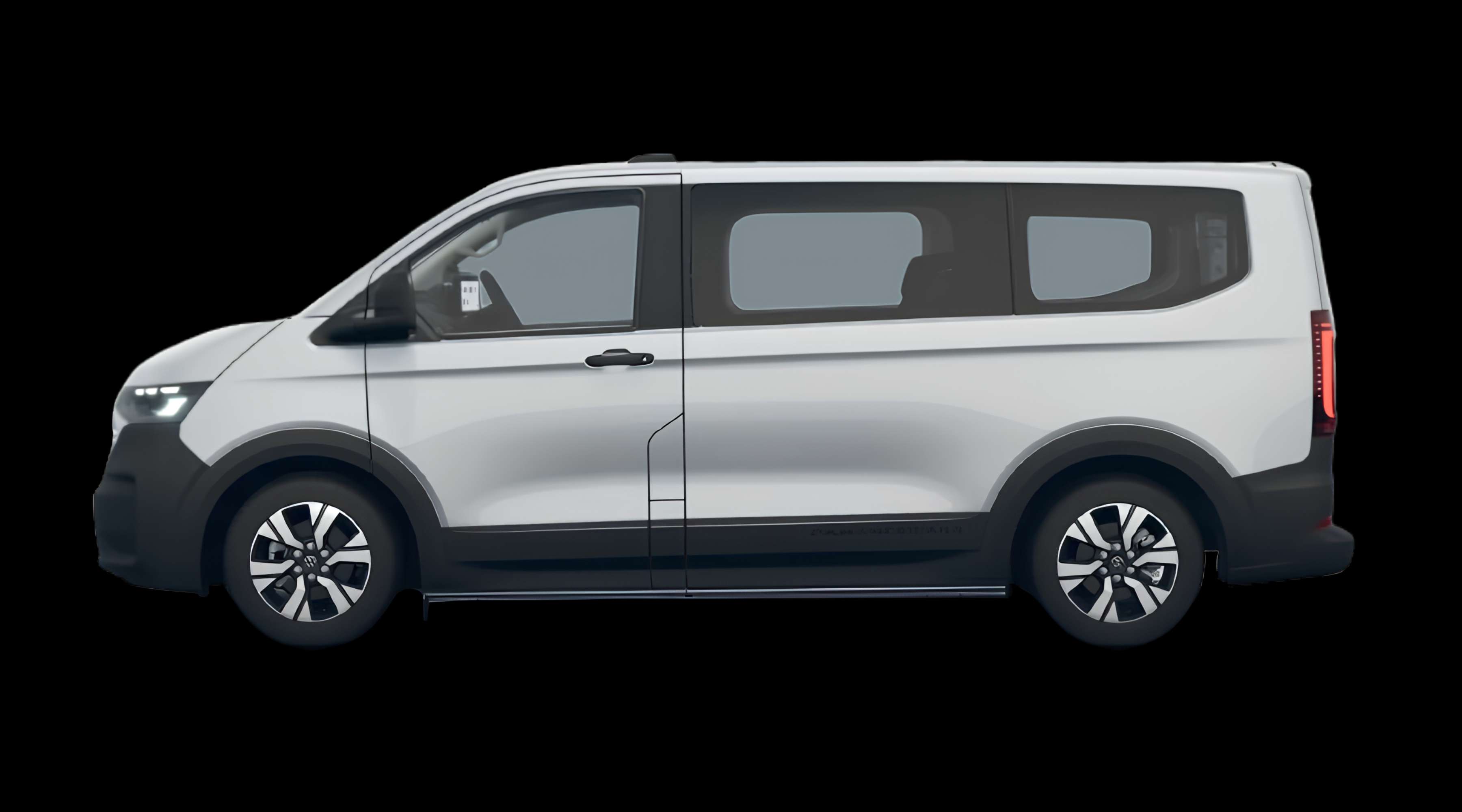 Seitenansicht eines Volkswagen e-Transporter