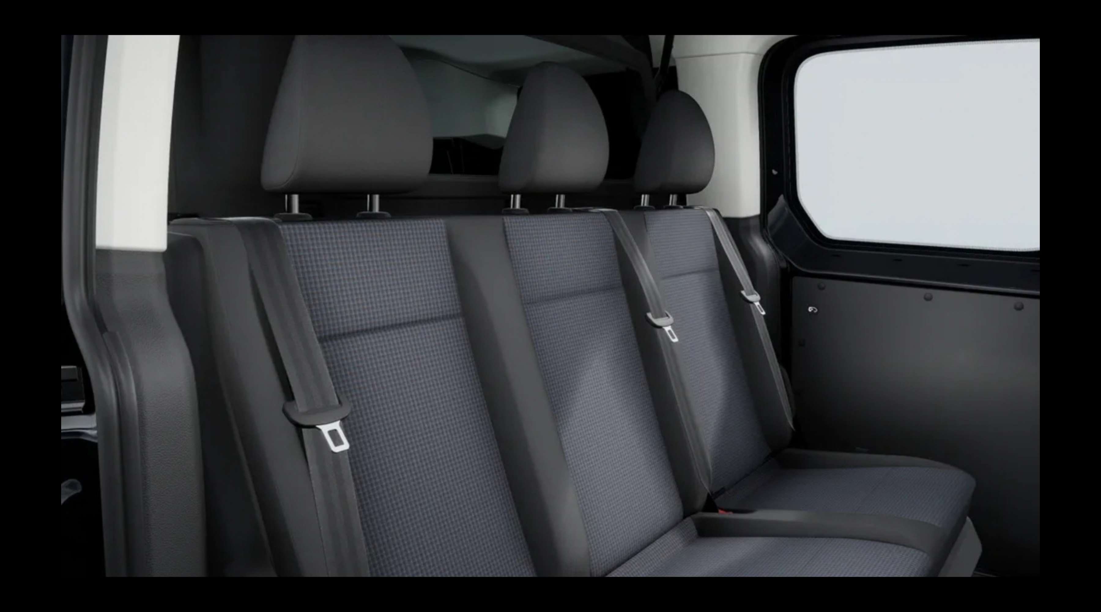Rücksitzbank eines Volkswagen Caddy