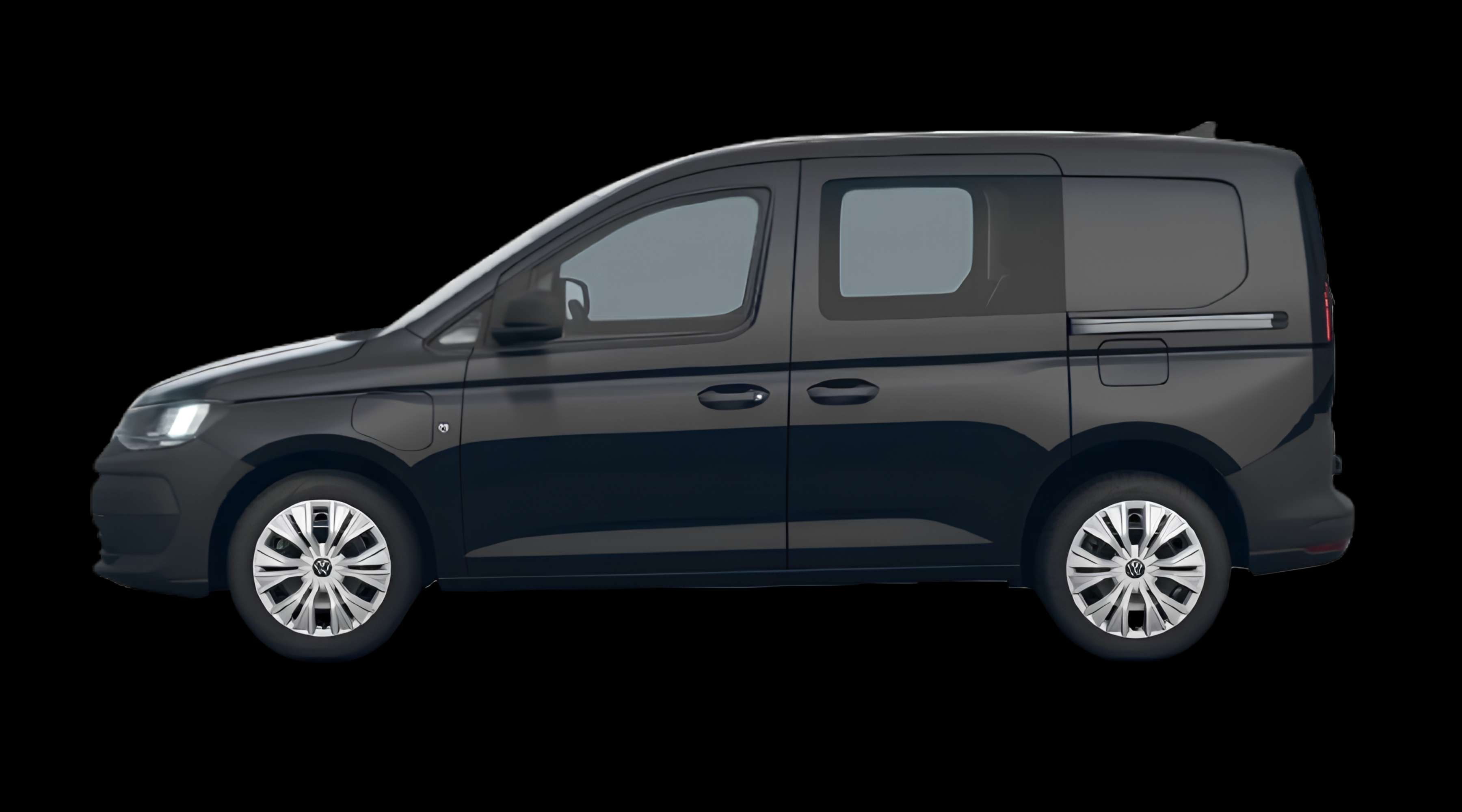 Seitenansicht eines Volkswagen Caddy