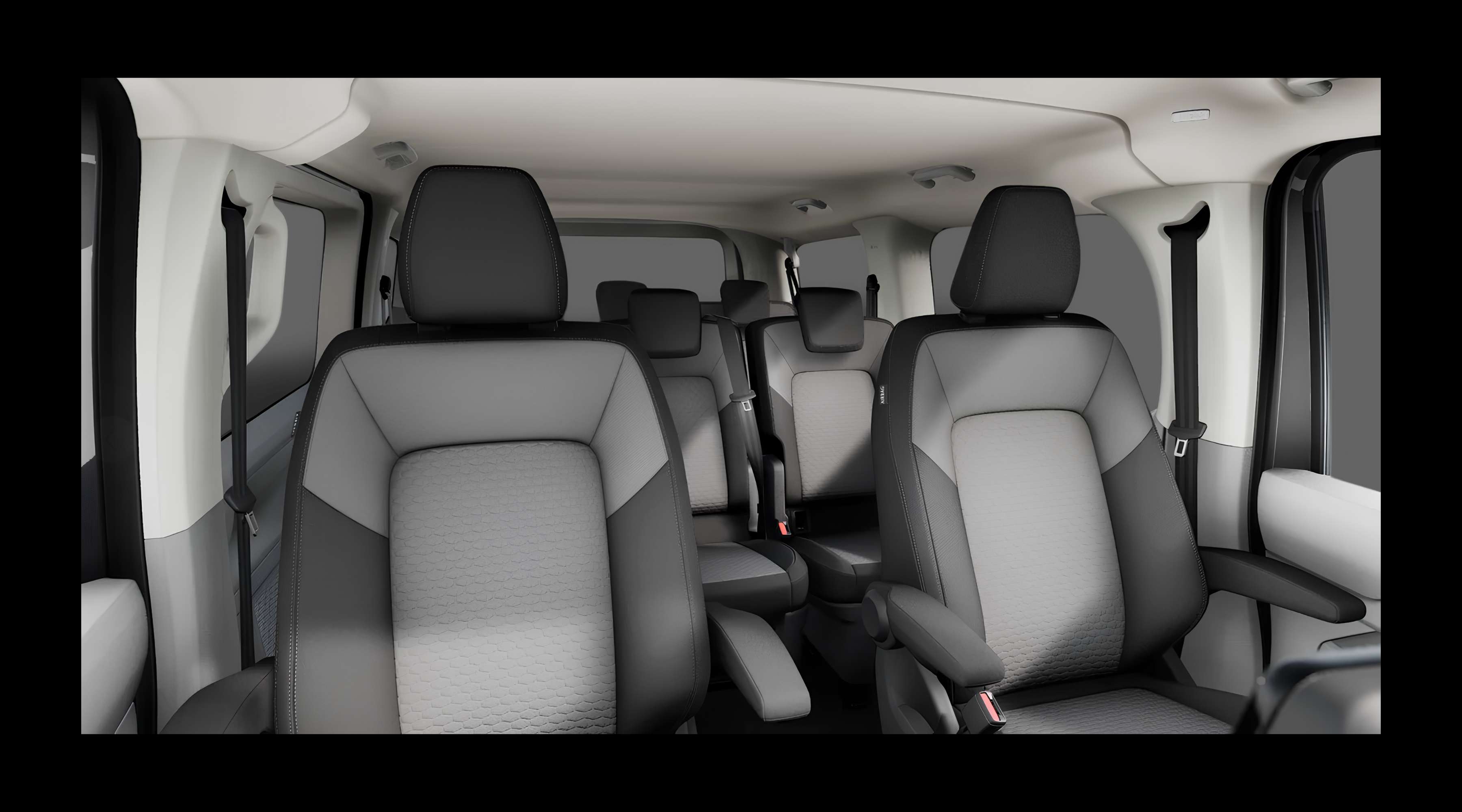 Vordersitze eines Volkswagen e-Caravelle