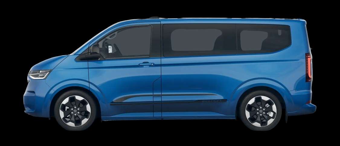 Seitenansicht eines Volkswagen e-Caravelle