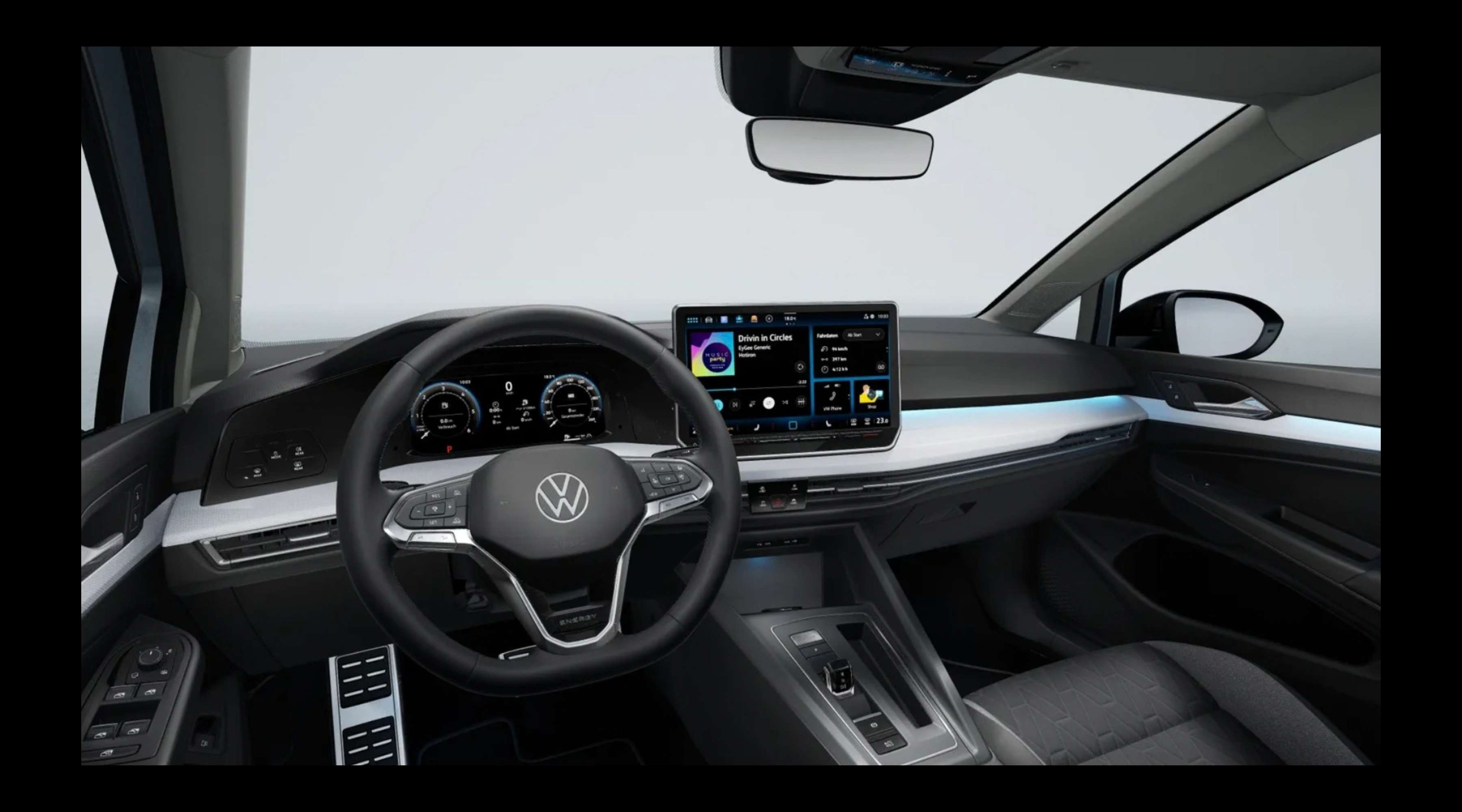 Armaturenbrett eines Volkswagen Golf