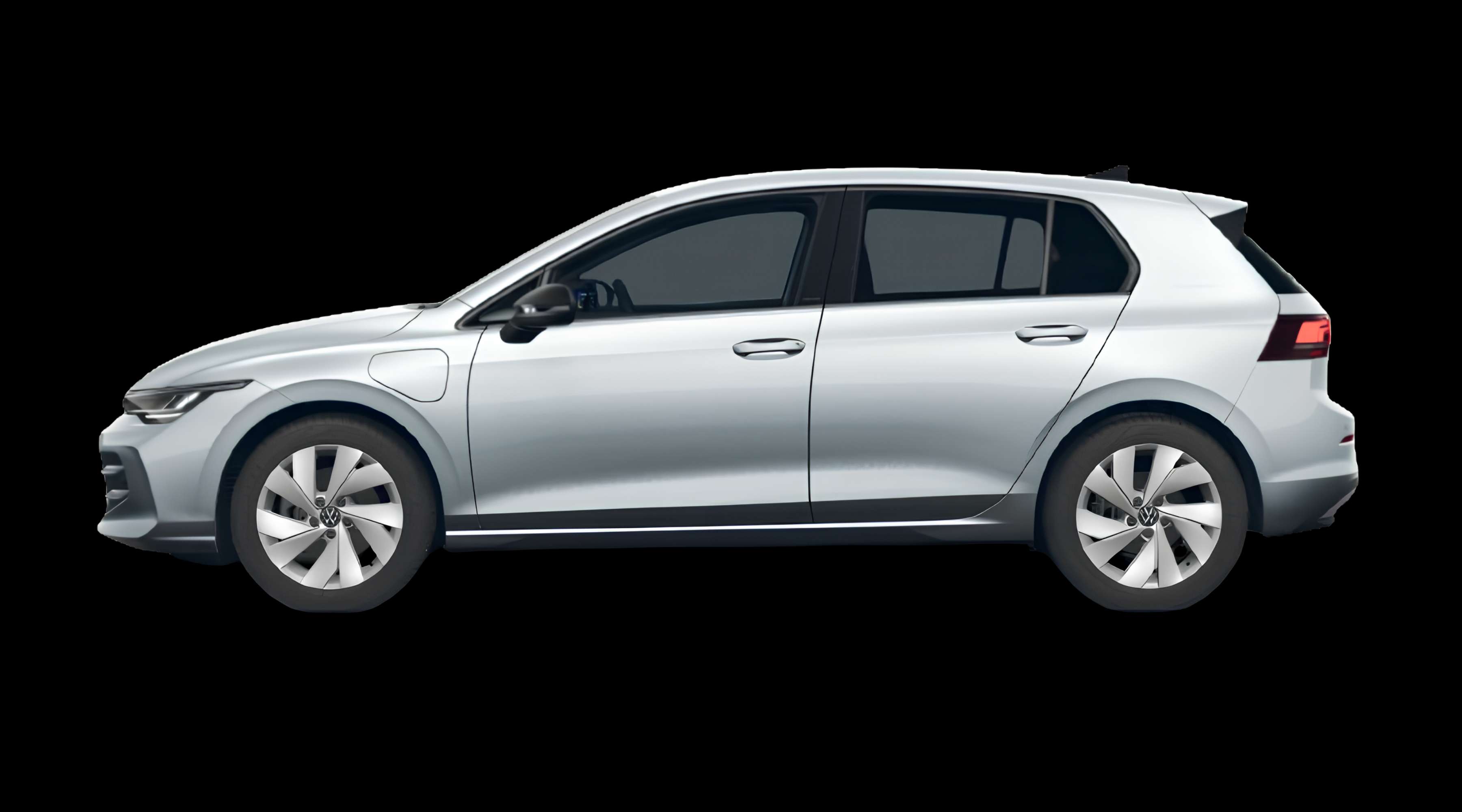 Seitenansicht eines Volkswagen Golf