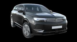 Schräge Frontansicht auf einen Opel Grandland Edition, freigestellt