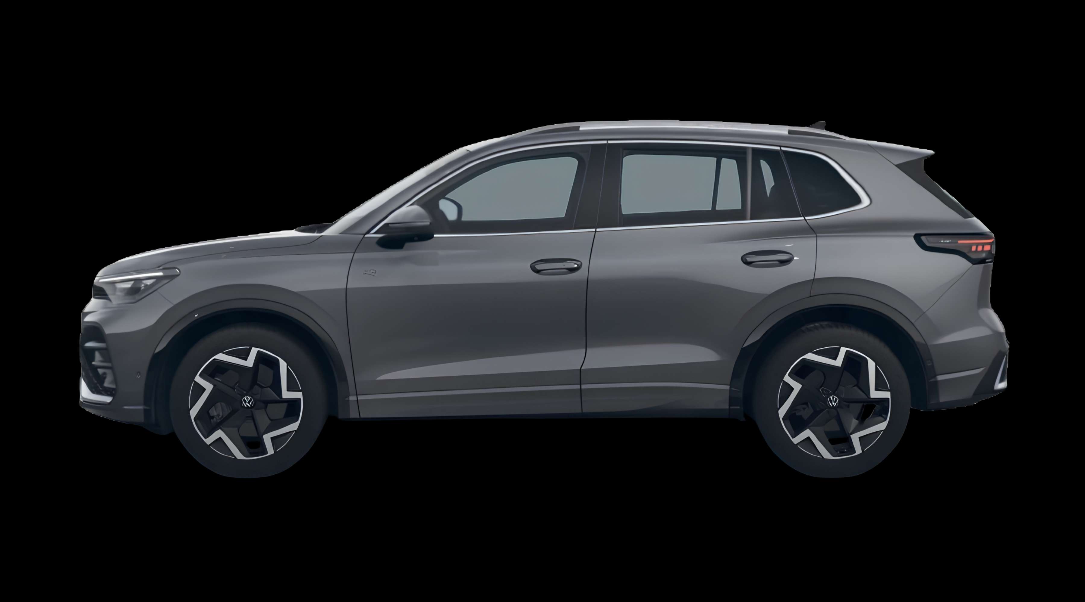 Seitenansicht eines Volkswagen Tiguan