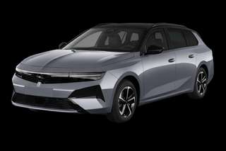 Schräge Frontansicht auf einen Opel Astra Edition, freigestellt