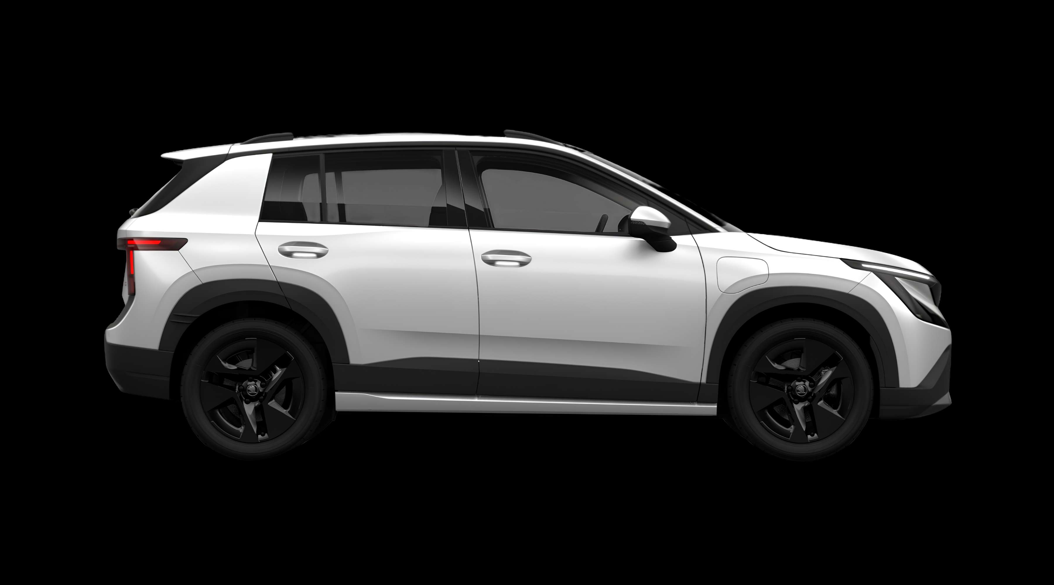 Seitenansicht eines Skoda Epiq
